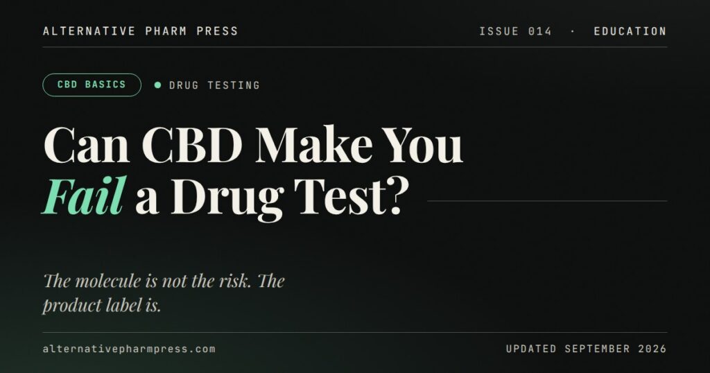 Editorial cover card: Can CBD make you fail a drug test?