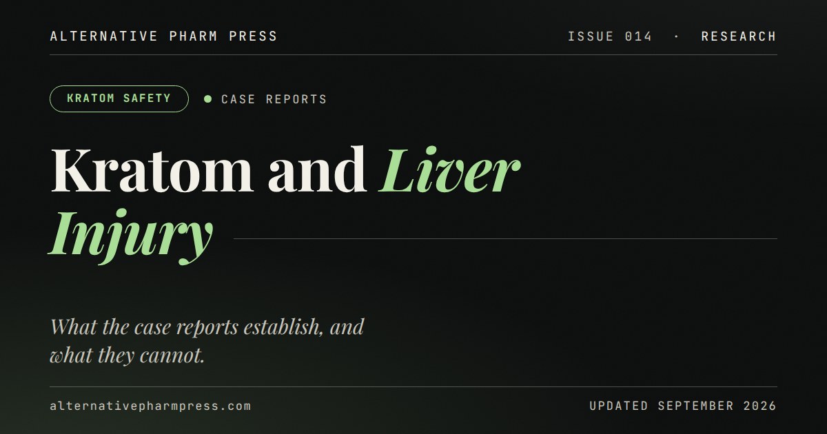Editorial cover card: Kratom and liver injury case reports